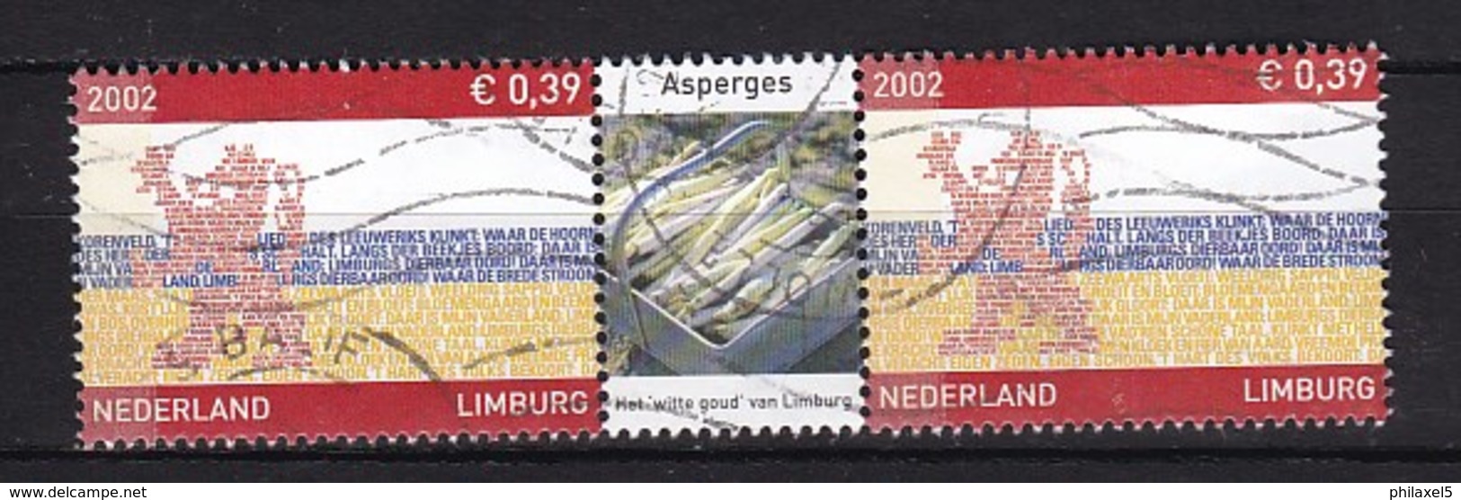 Nederland - Provincie Limburg - Asperges - Gebruikt/used - NVPH 2073 Strip/tab - Used Stamps