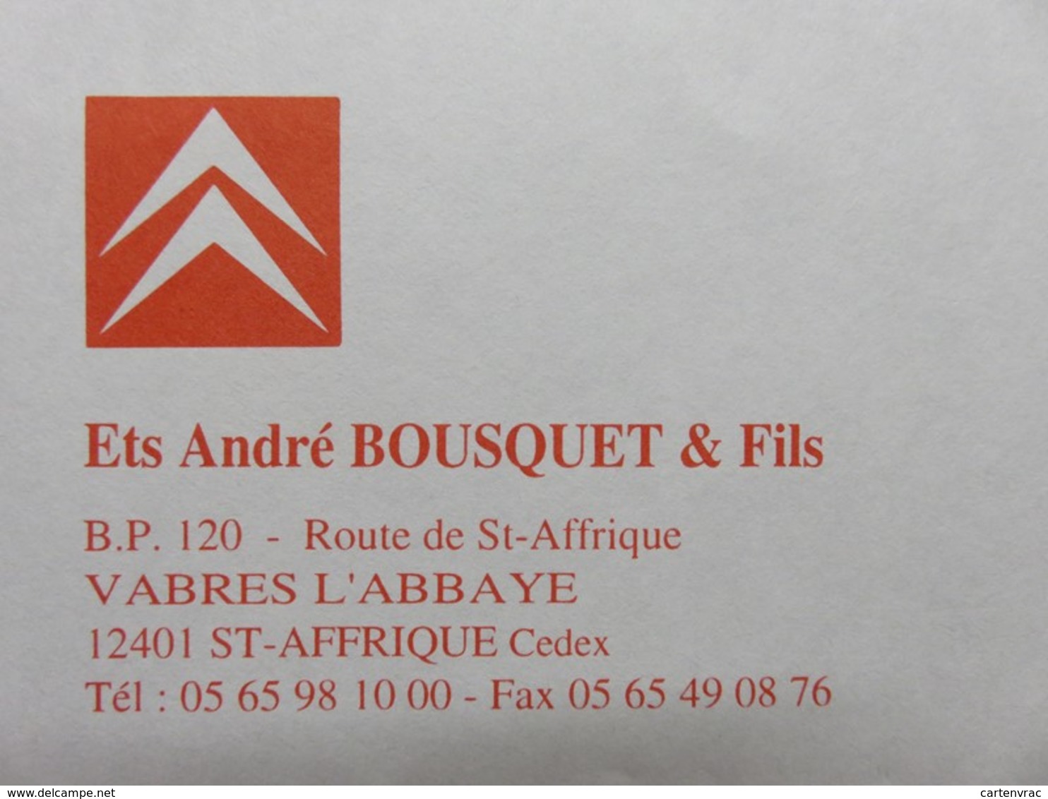 PAP - Bousquet Et Fils - Garage Citroën - 12401 St Affrique - Marianne Luquet - Flamme Muette - 02.08.2000 - Prêts-à-poster: Repiquages Privés