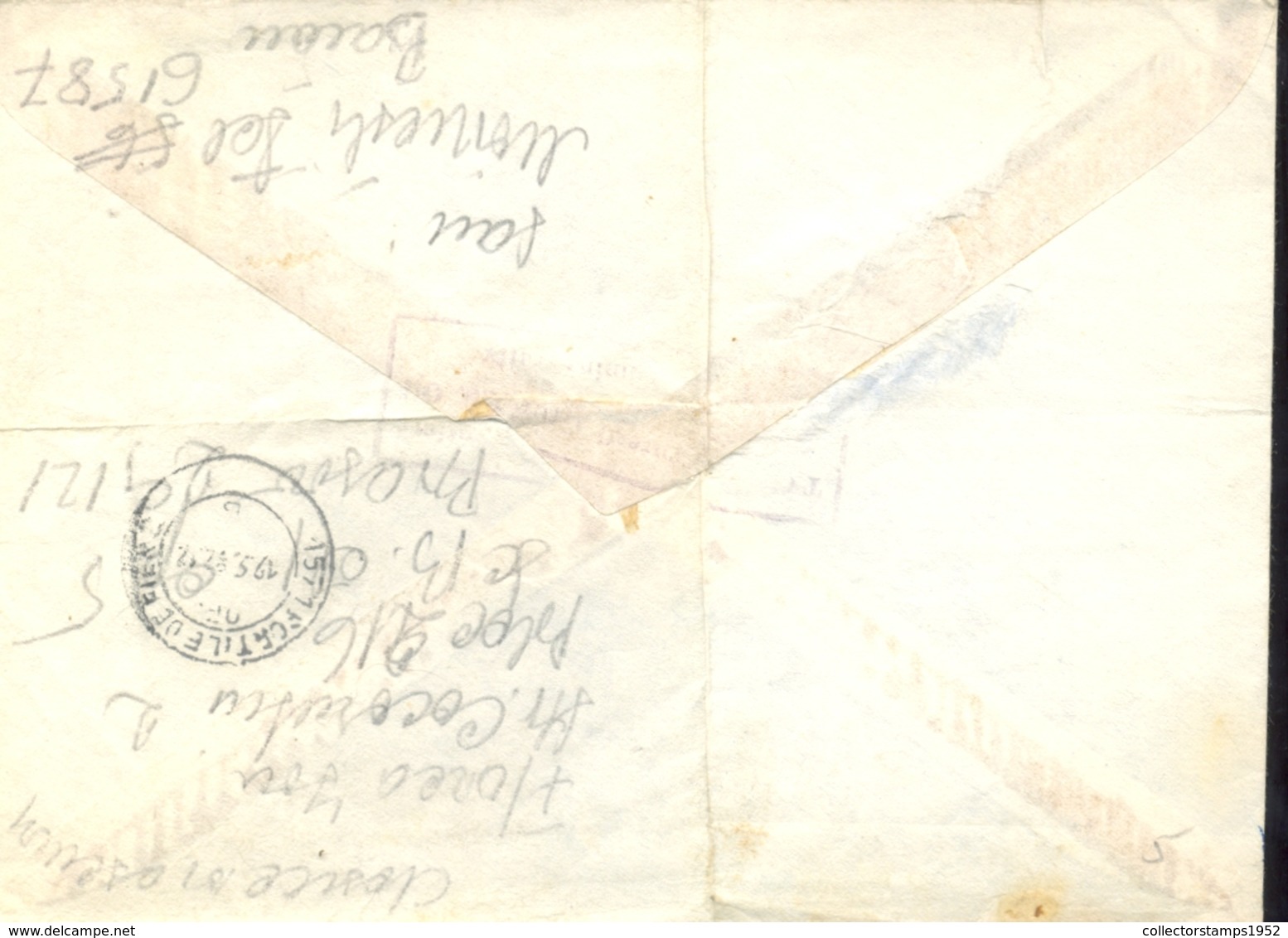 74275- MARASESTI MAUSOLEUM, MANOR, MARINER 4 SPACE PROBE, STAMPS ON REGISTERED COVER, 1982, ROMANIA - Lettres & Documents
