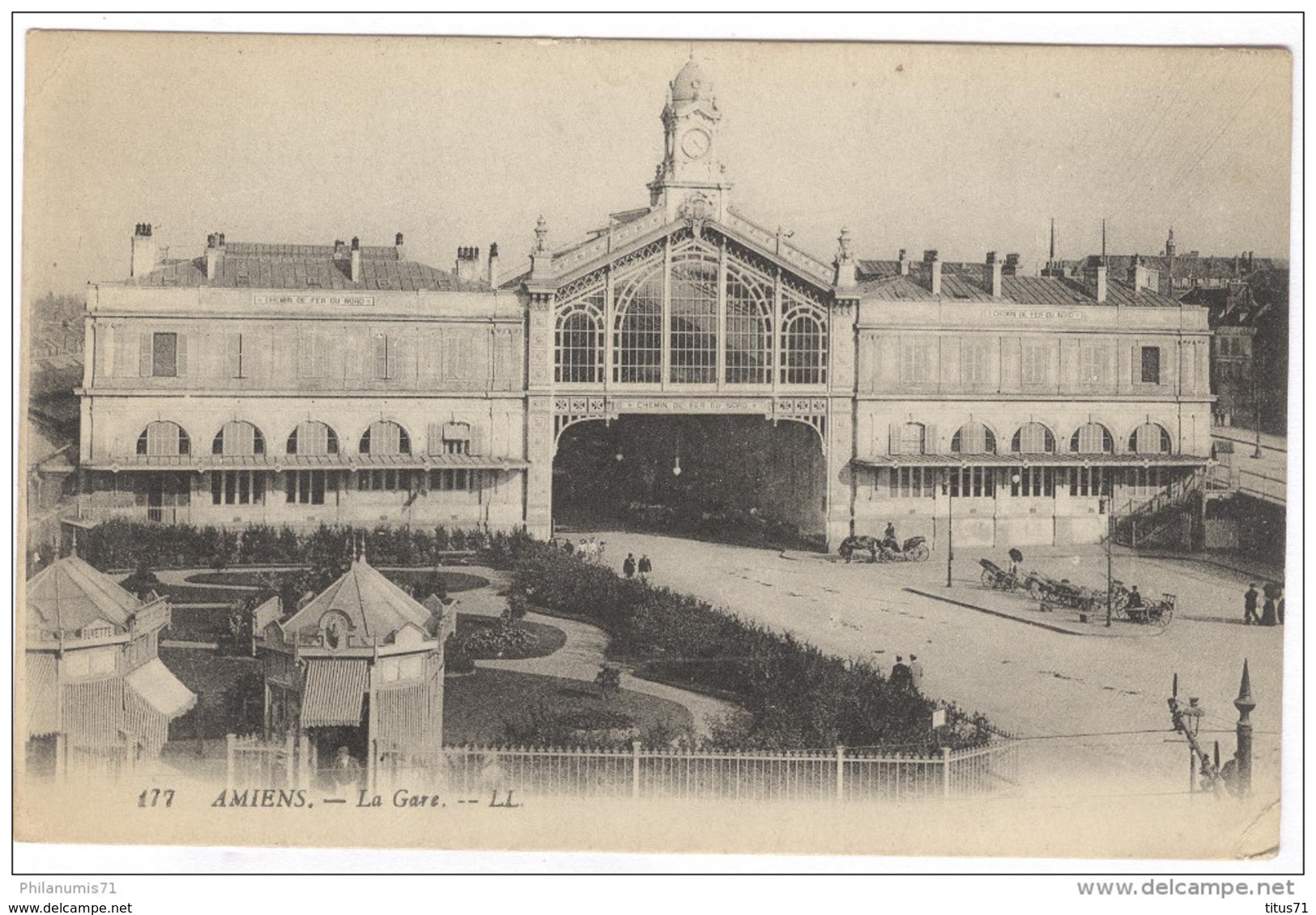 CPA Amiens - La Gare - Circulée En 1918 - Amiens
