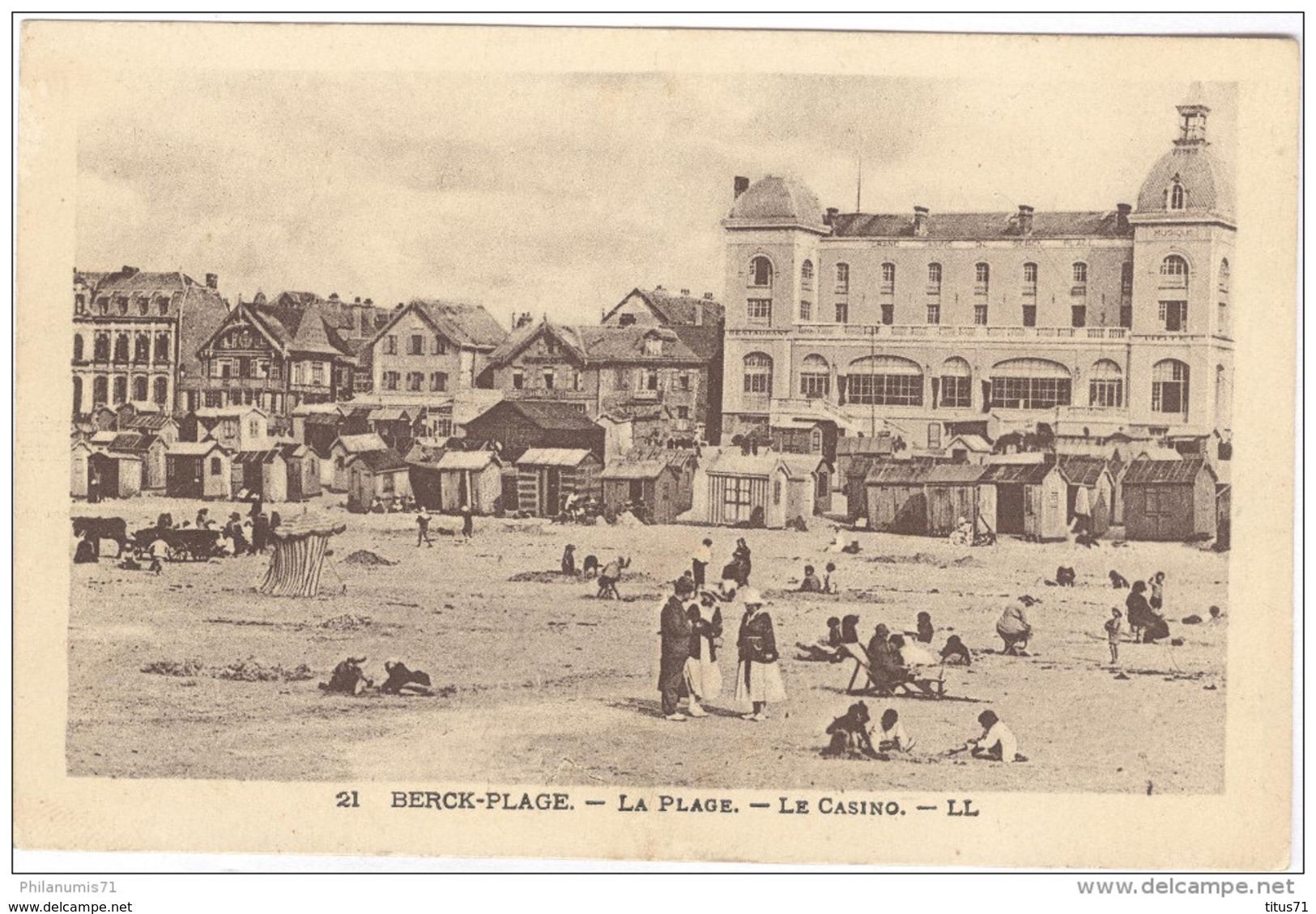 CPA Berck Plage - La Plage - Le Casino - Circulée - Berck