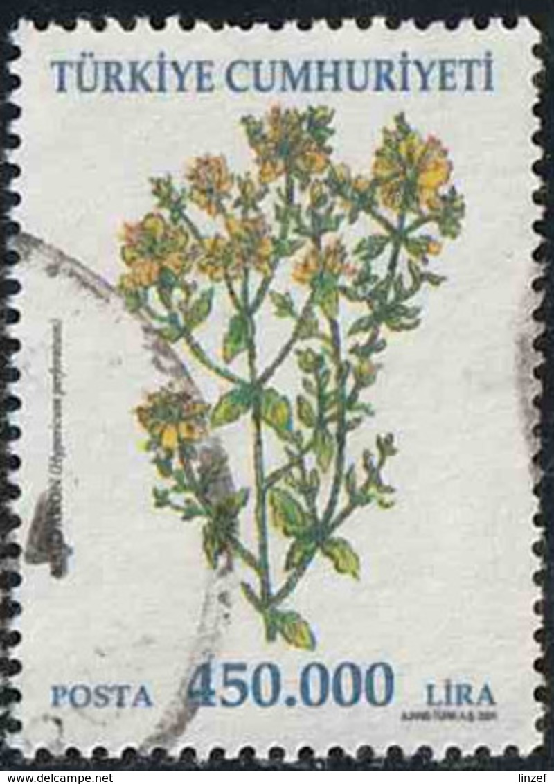 Turquie 2001 Yv. N°2997 - Hypericum Perforatum - Oblitéré - Oblitérés