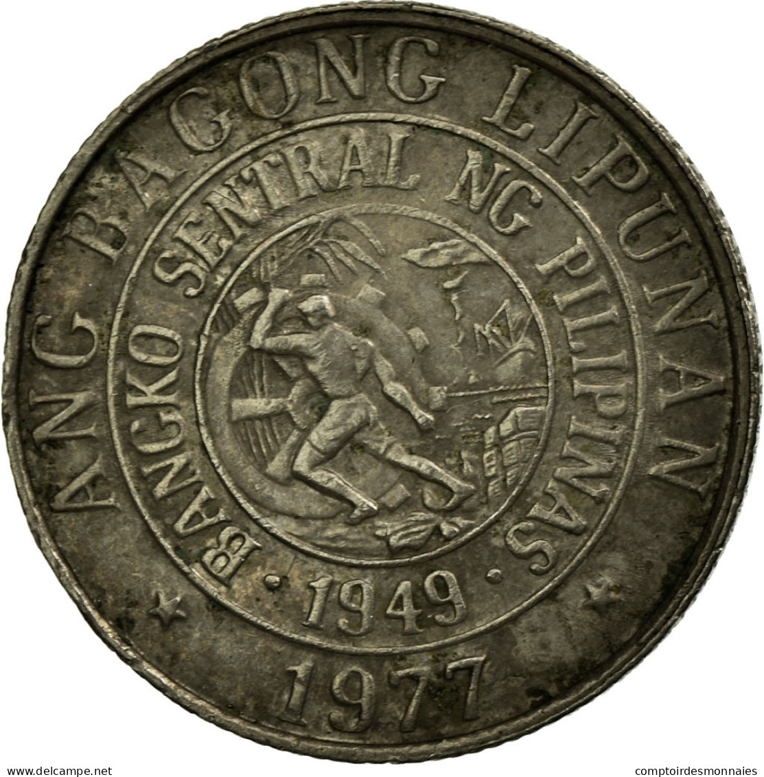 Monnaie, Philippines, 10 Sentimos, 1977, TTB, Copper-nickel, KM:207 - Philippines