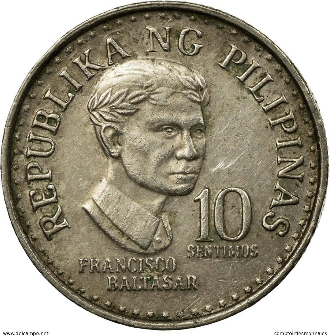 Monnaie, Philippines, 10 Sentimos, 1977, TTB, Copper-nickel, KM:207 - Philippines