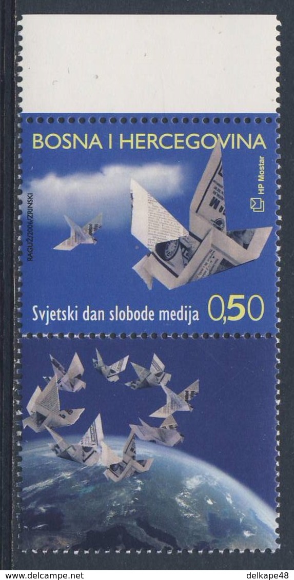 Bosnia And Herzegovina Bosnien Und Herzegowina 2006 Mi 174 ** Int. Media Freedom Day / Medienfreiheit - Bosnië En Herzegovina