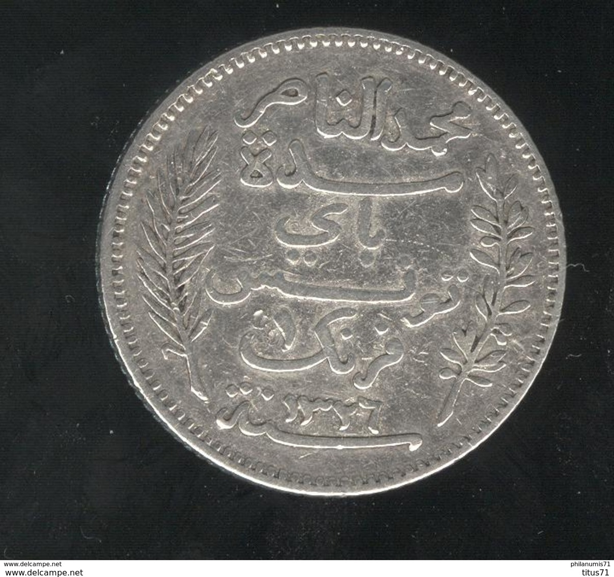 1 Franc Tunisie 1908 A - TTB - Tunisie