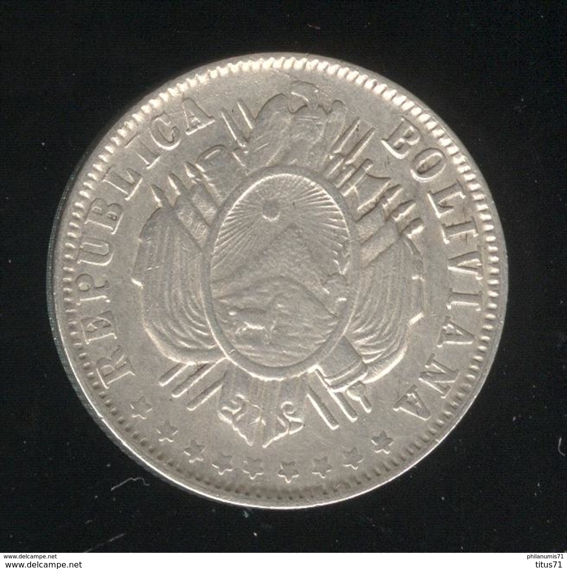 20 Centimos Bolivie 1880 - TTB+ - Bolivia