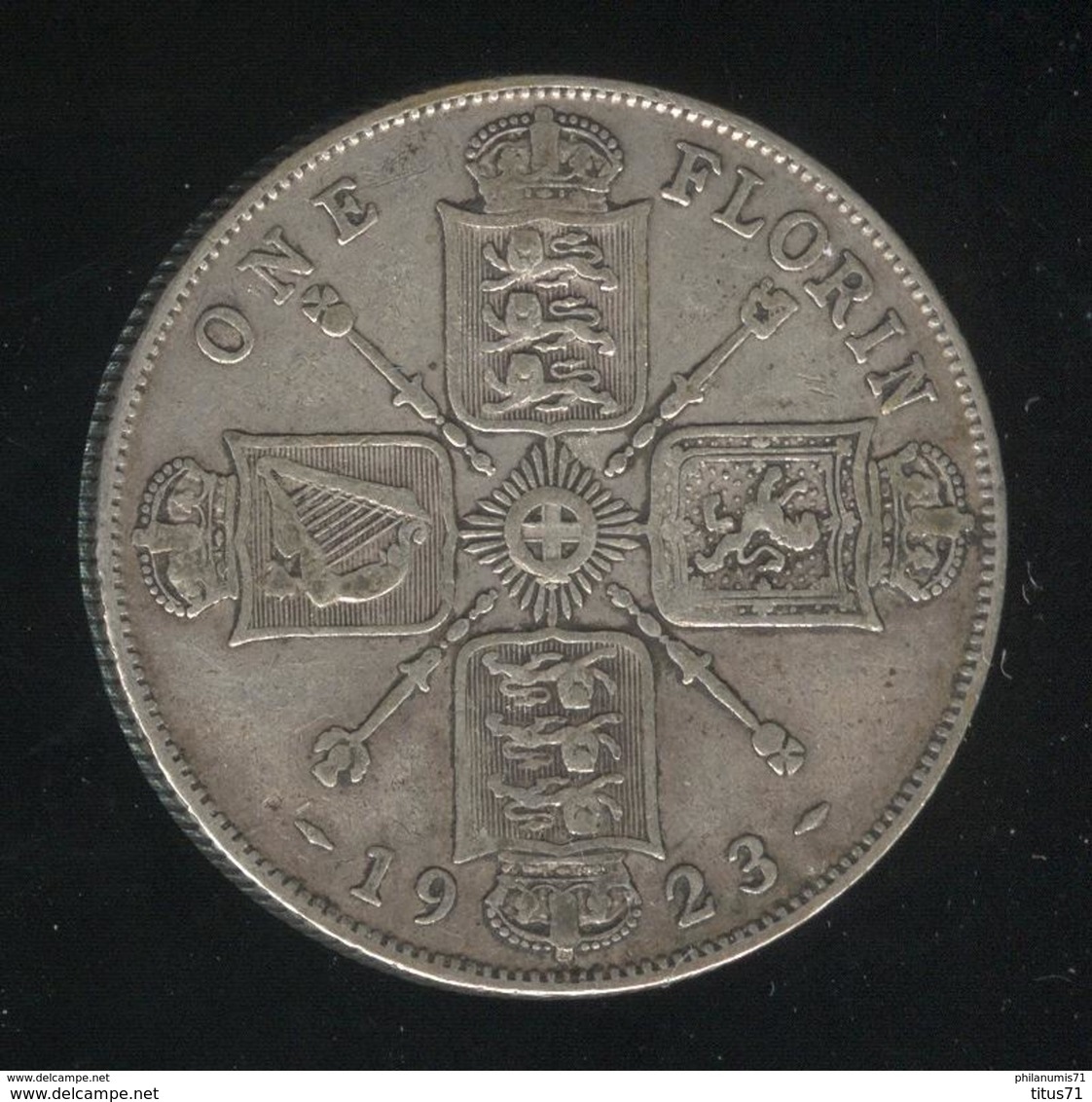 1 Florin Grande Bretagne / United Kingdom 1923 TTB - J. 1 Florin / 2 Schillings