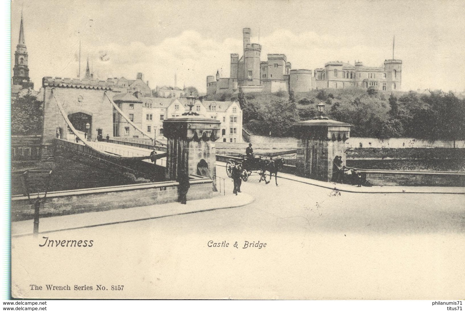 CPA  Inverness - Castle - Bridge -  Circulée 1908 - Inverness-shire