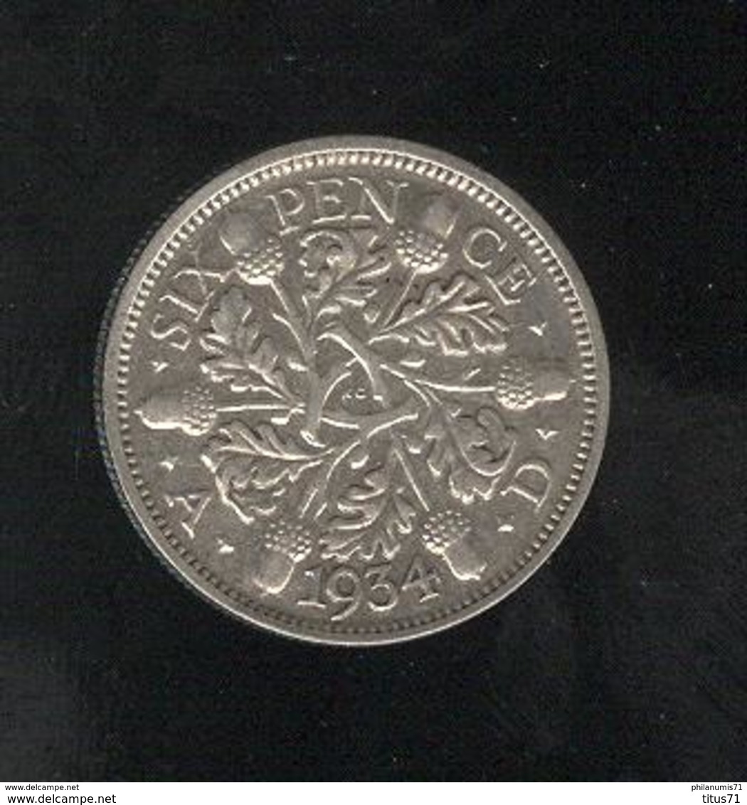 6 Pence Grande Bretagne / United Kingdom 1934 TTB+ - H. 6 Pence