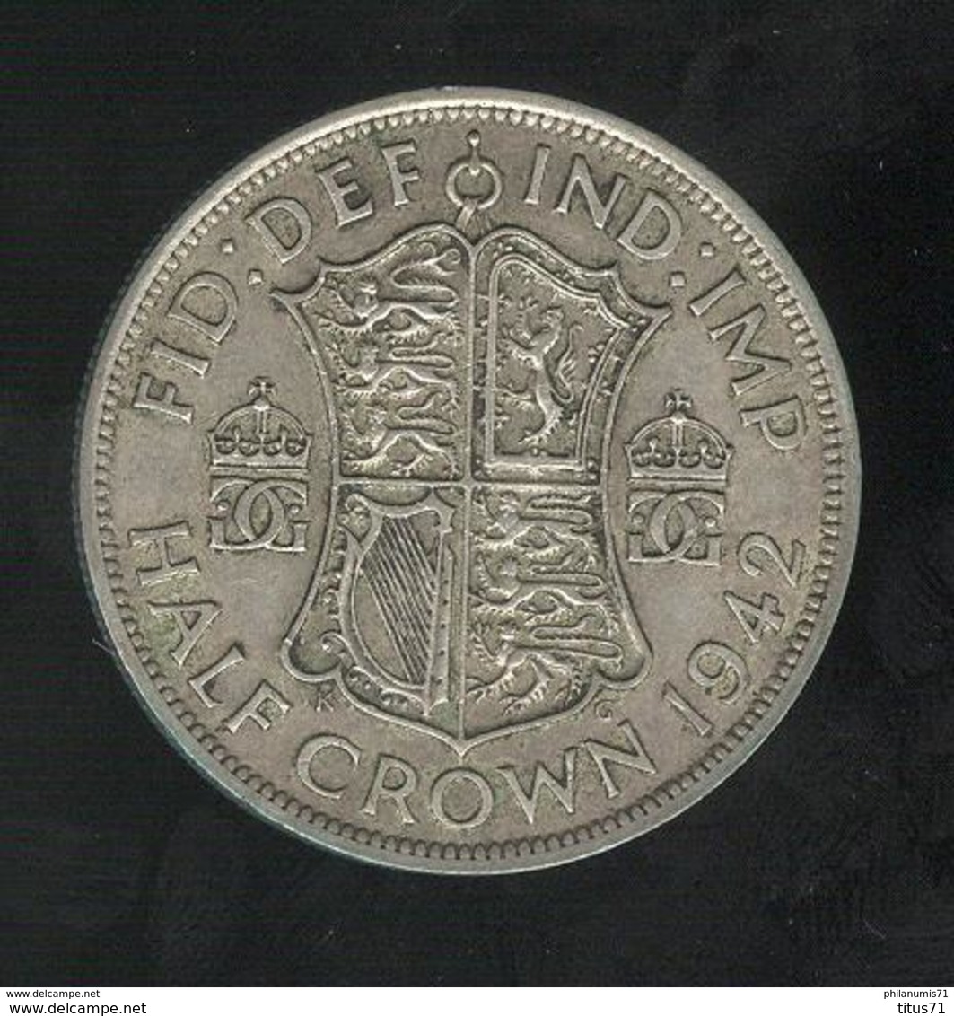 1 Demi Couronne / Half Crown - Grande Bretagne / United Kingdon 1942 TTB - K. 1/2 Crown