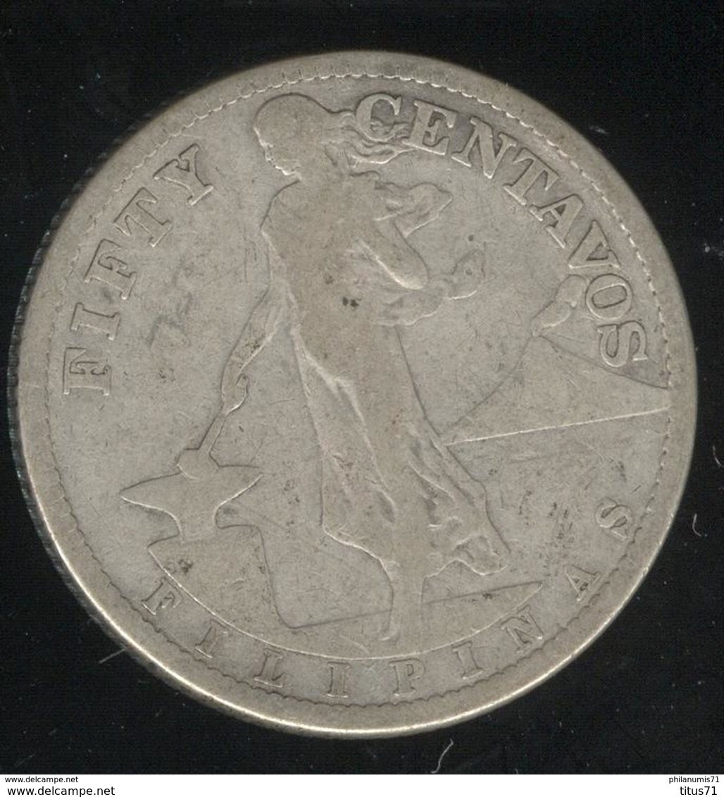50 Cents Philippines 1919 TB+ - Philippines
