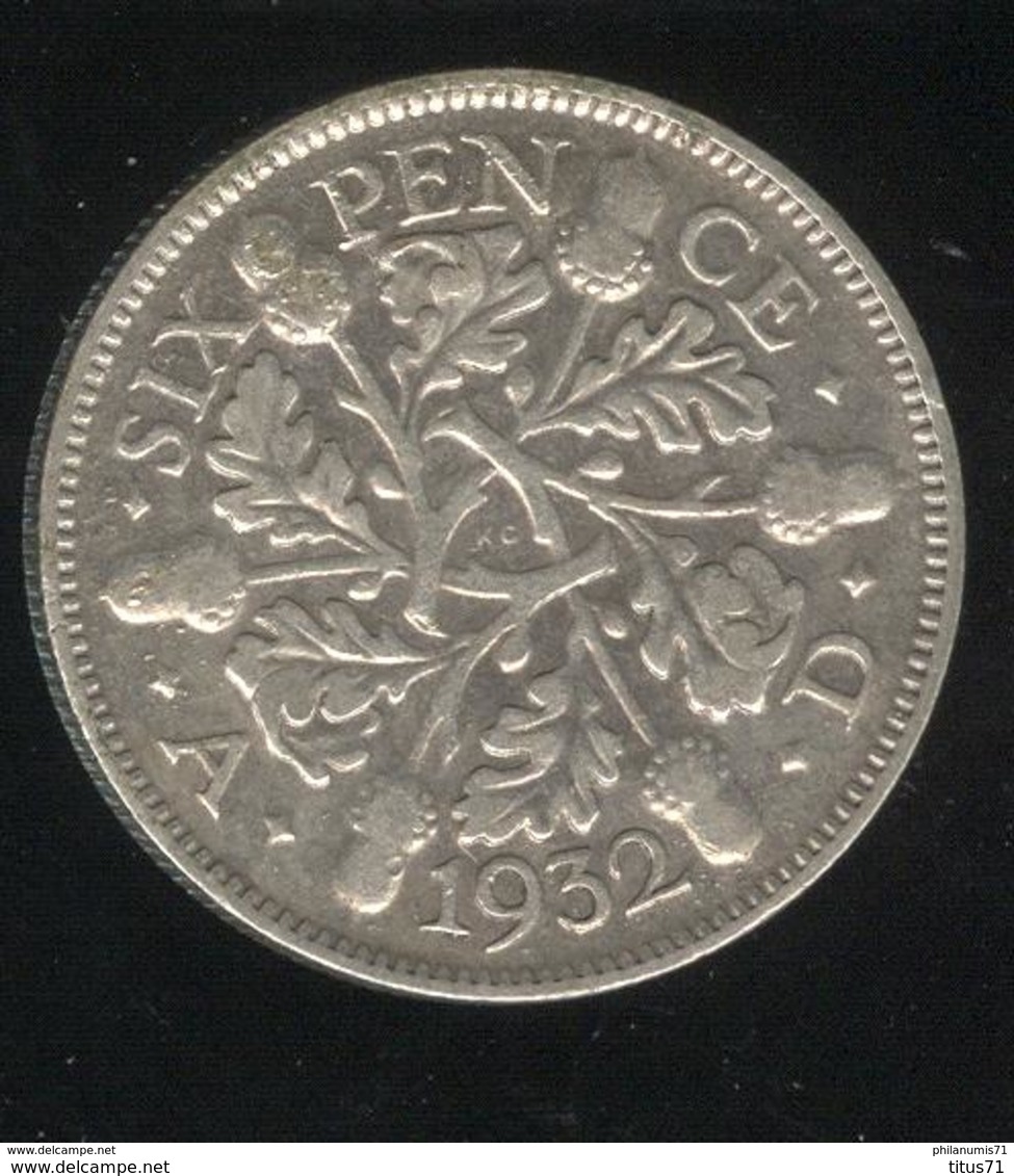 6 Pence Grande Bretagne / United Kingdom 1932 TTB - H. 6 Pence