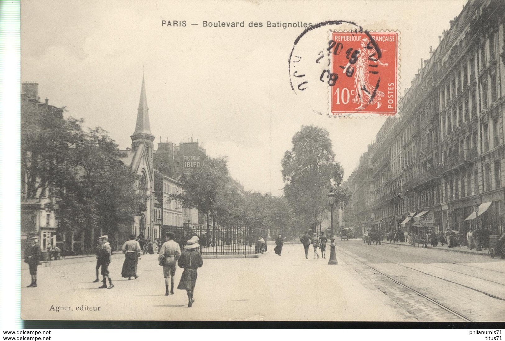 CPA Paris - Boulevard Des Batignolles -  Circulée - Autres & Non Classés