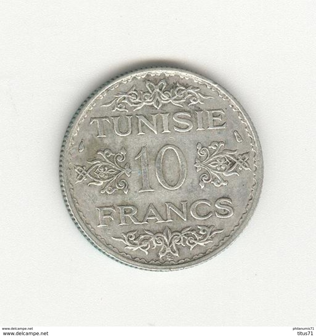 10 Francs Tunisie 1935 - Protectorat Français - TTB+ - Tunisie