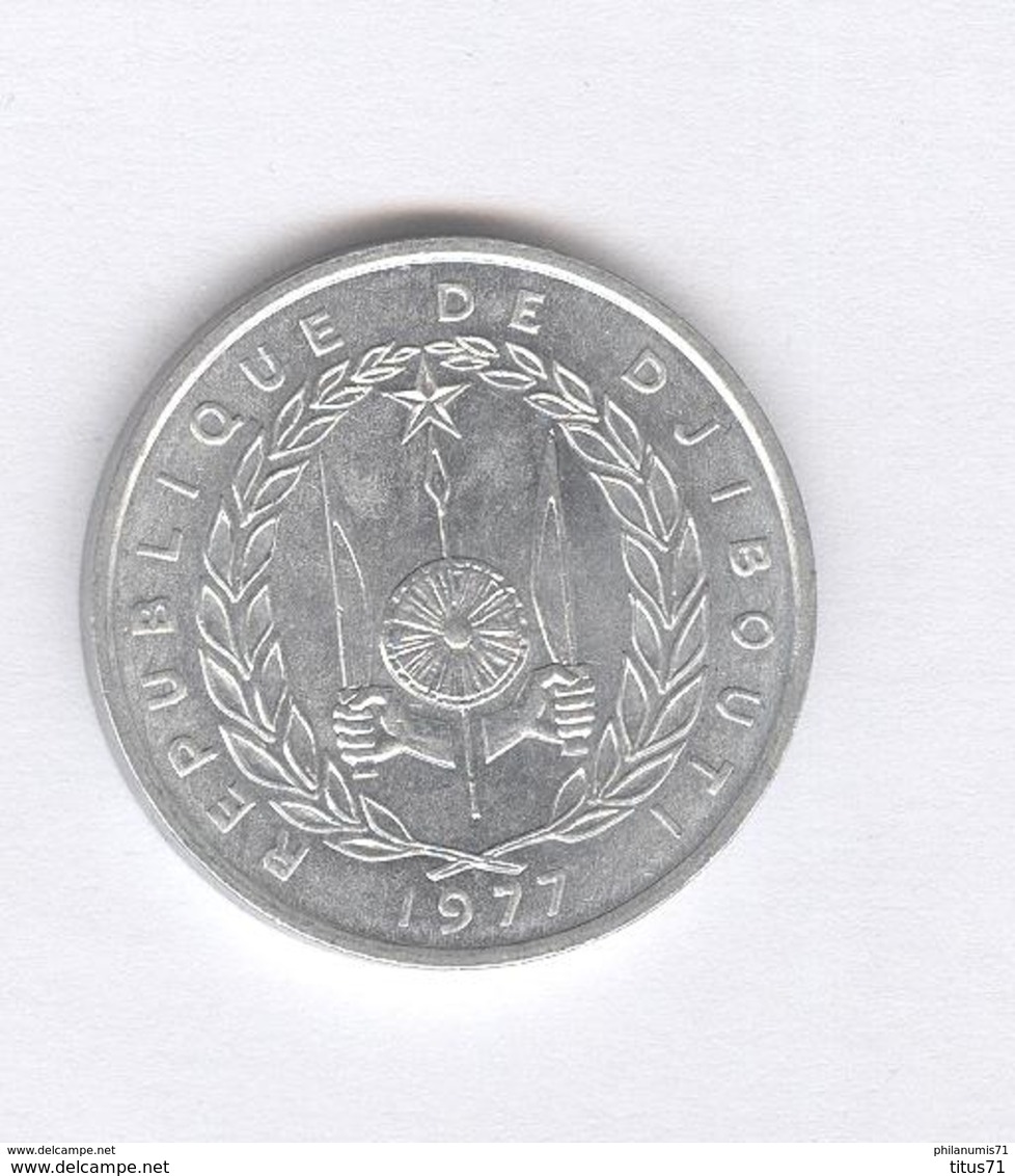 5 Francs Djibouti 1977 - SUP - Gibuti