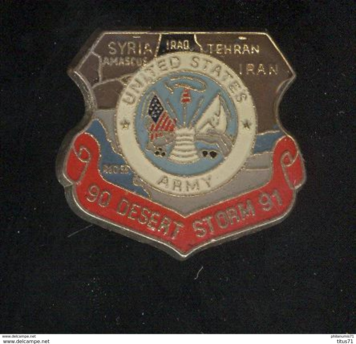 Pin's United States Army - Desert Storm - 90 91 - Autres & Non Classés