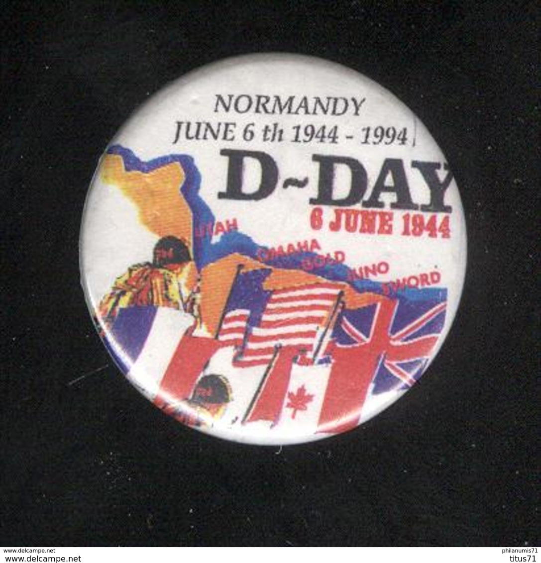 Badge D-Day - Normandy June 6 Th 1944 - 1994 - Autres & Non Classés