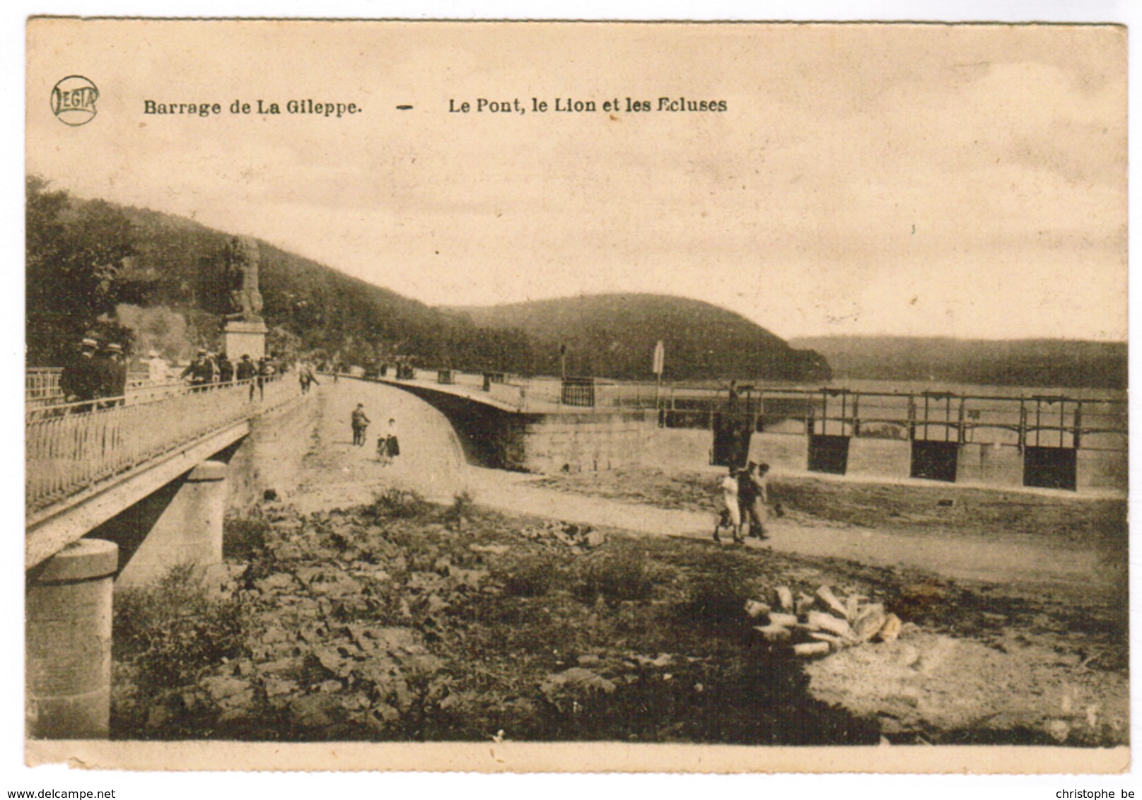 Barrage De La Gileppe, Le Pont, Le Lion Et Les Ecluses (pk48992) - Gileppe (Stuwdam)