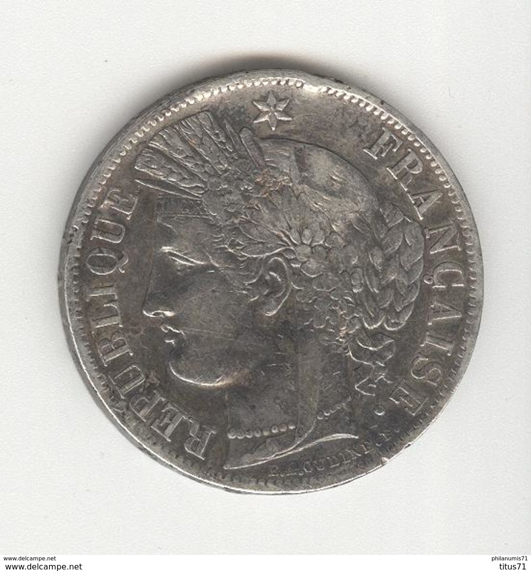 5 Francs Cérès France 1849 BB - TTB - Sonstige & Ohne Zuordnung