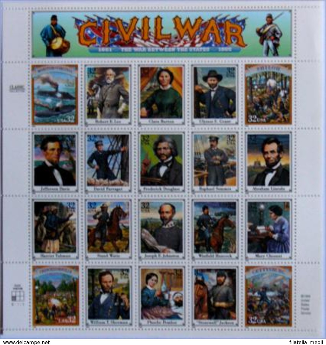 USA CIVIL WAR - Blocs-feuillets