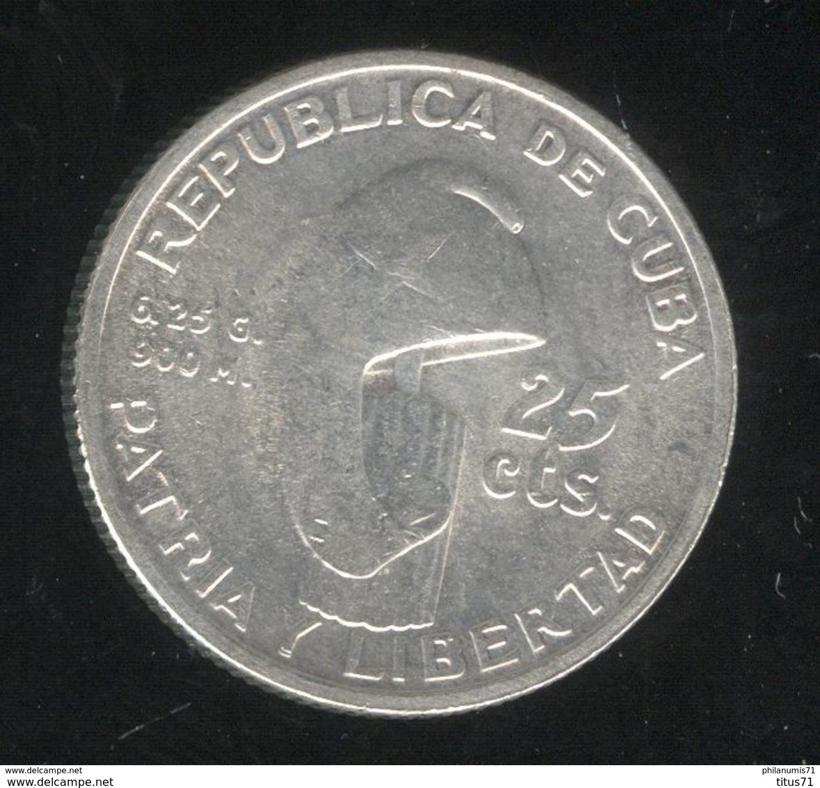 25 Centavos Cuba 1953 TTB+ - Cuba