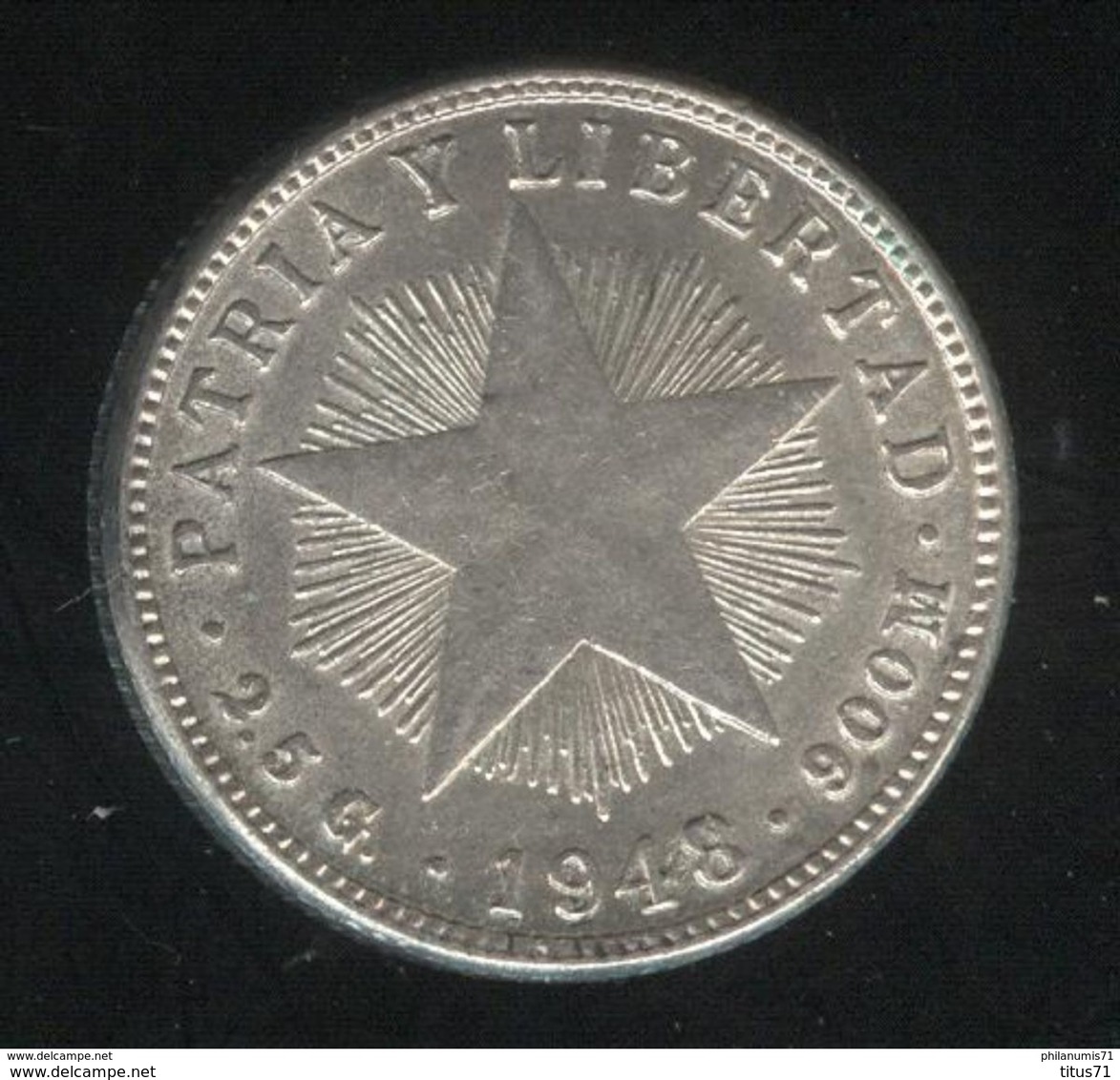 10 Centavos Cuba 1948 TTB+ - Cuba