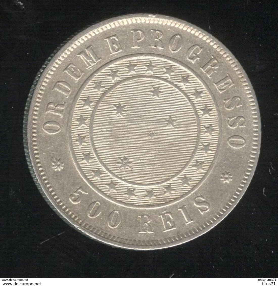 500 Réis Brésil / Brasil 1889 - TTB+ - Brasile