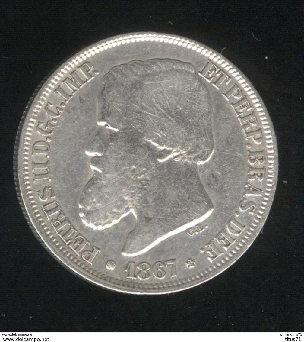 200 Réis Brésil / Brasil 1867 - TTB+ - Brésil