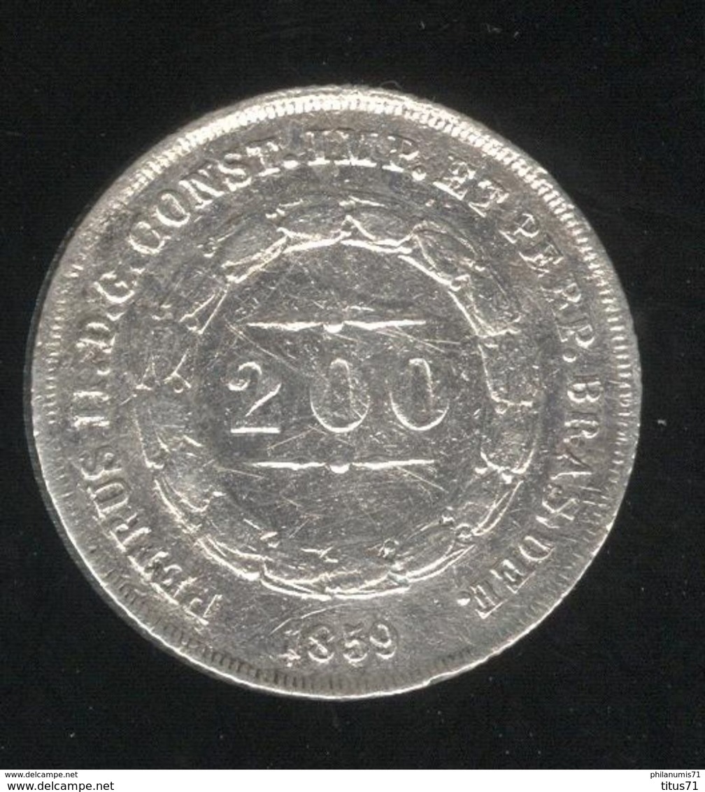 200 Réis Brésil / Brasil 1859 - TTB - Brazilië