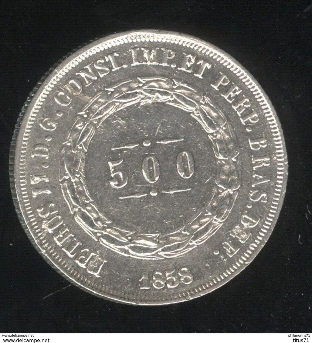 500 Réis Brésil / Brasil 1858 - TTB+ - Brasile