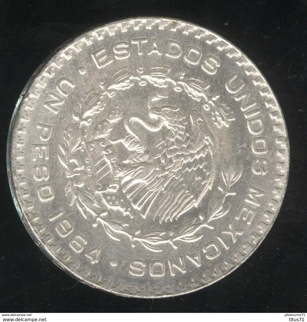 1 Peso Mexique 1964 - TTB+ - Mexique