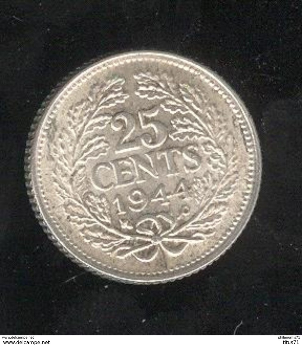 25 Centimes Pays Bas / Nederland 1944 SUP - 10 Cent