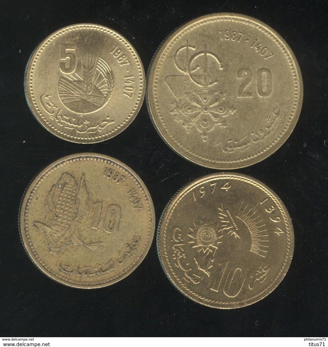 Lot De 4 Monnaies Maroc FAO - Morocco