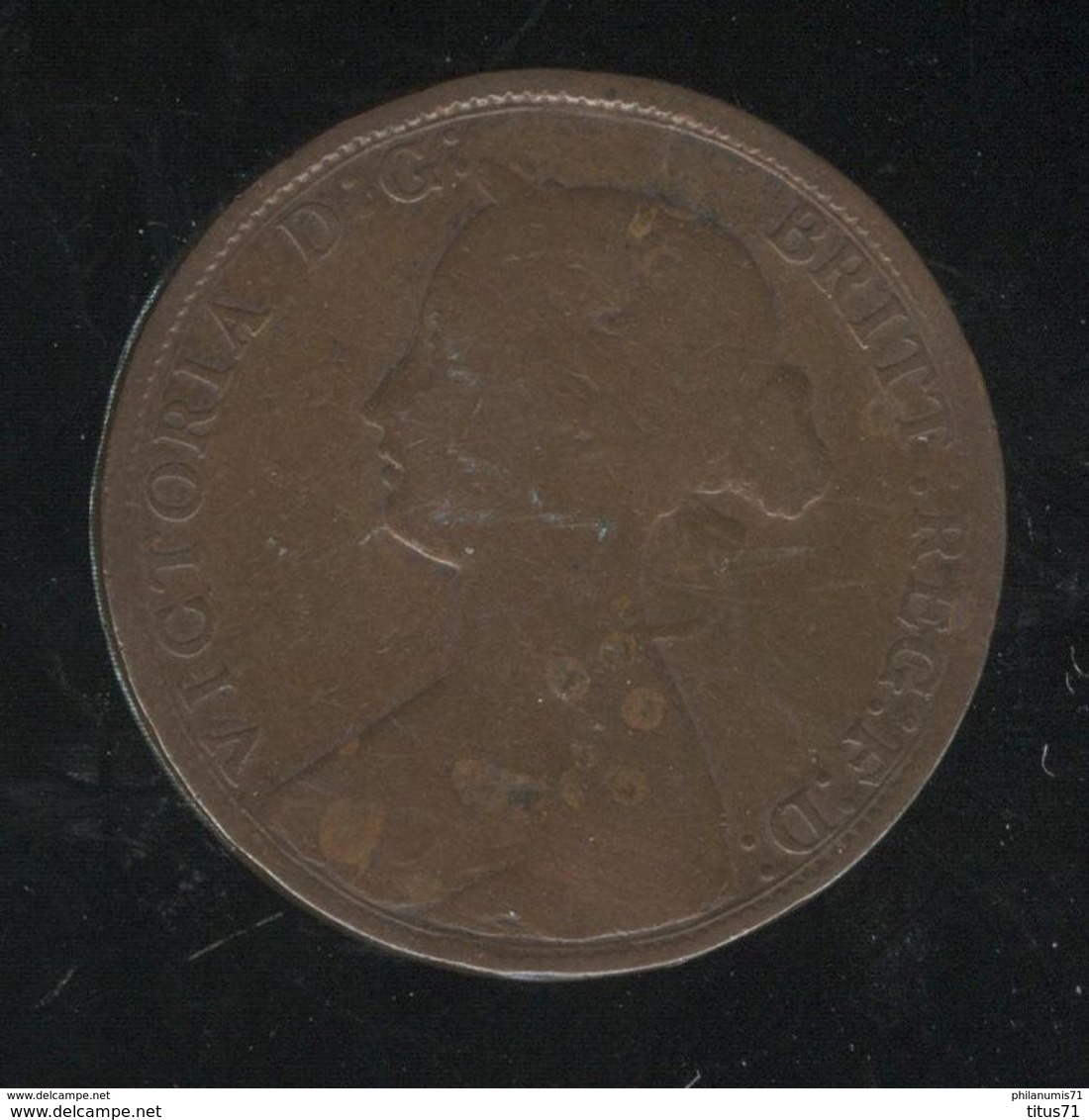 Half Penny Angleterre 1861 Victoria TB - C. 1/2 Penny