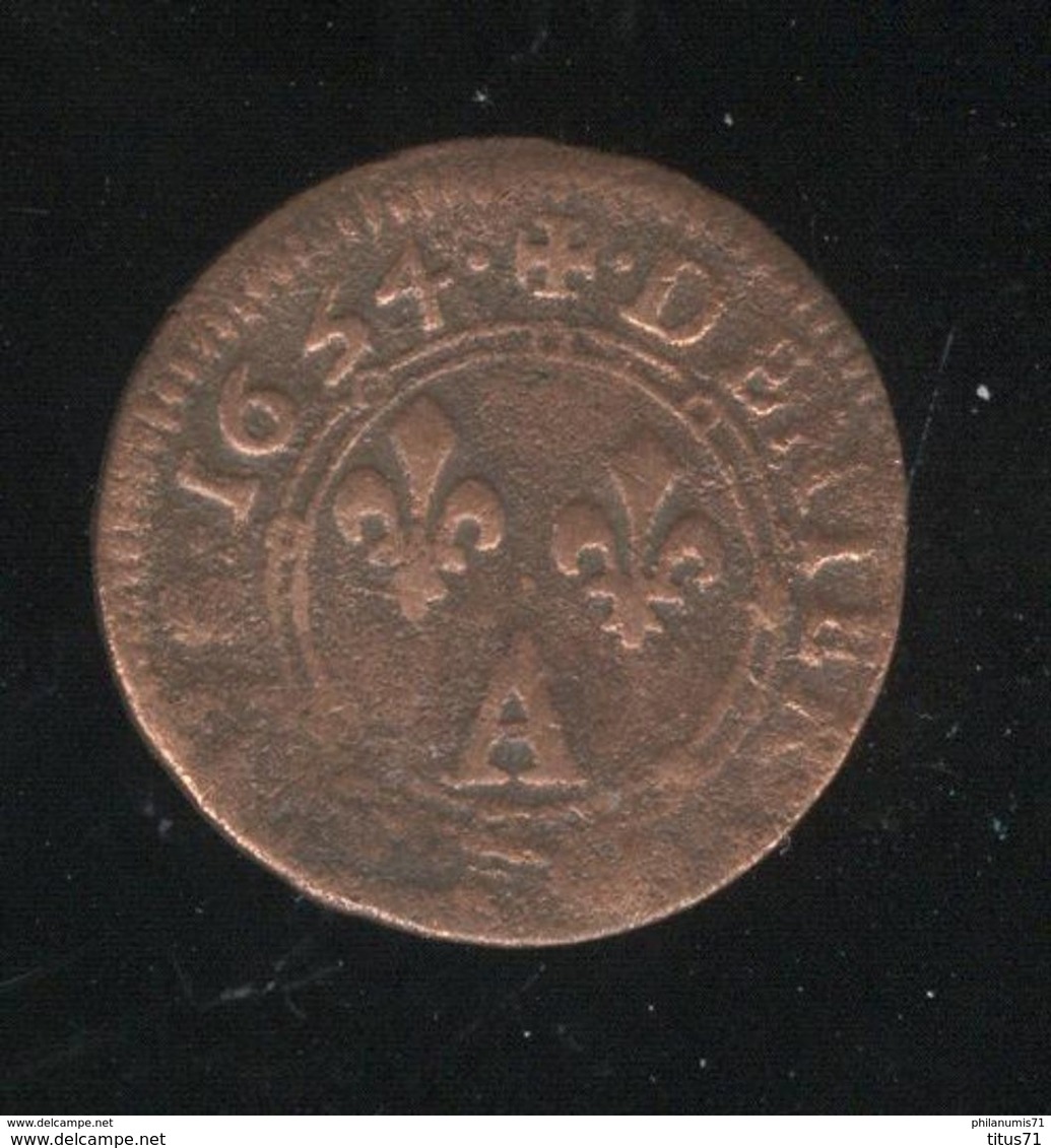 1 Denier Principauté D'Arches-Charleville - Charles II De Gonzague - 1654 - Autres & Non Classés