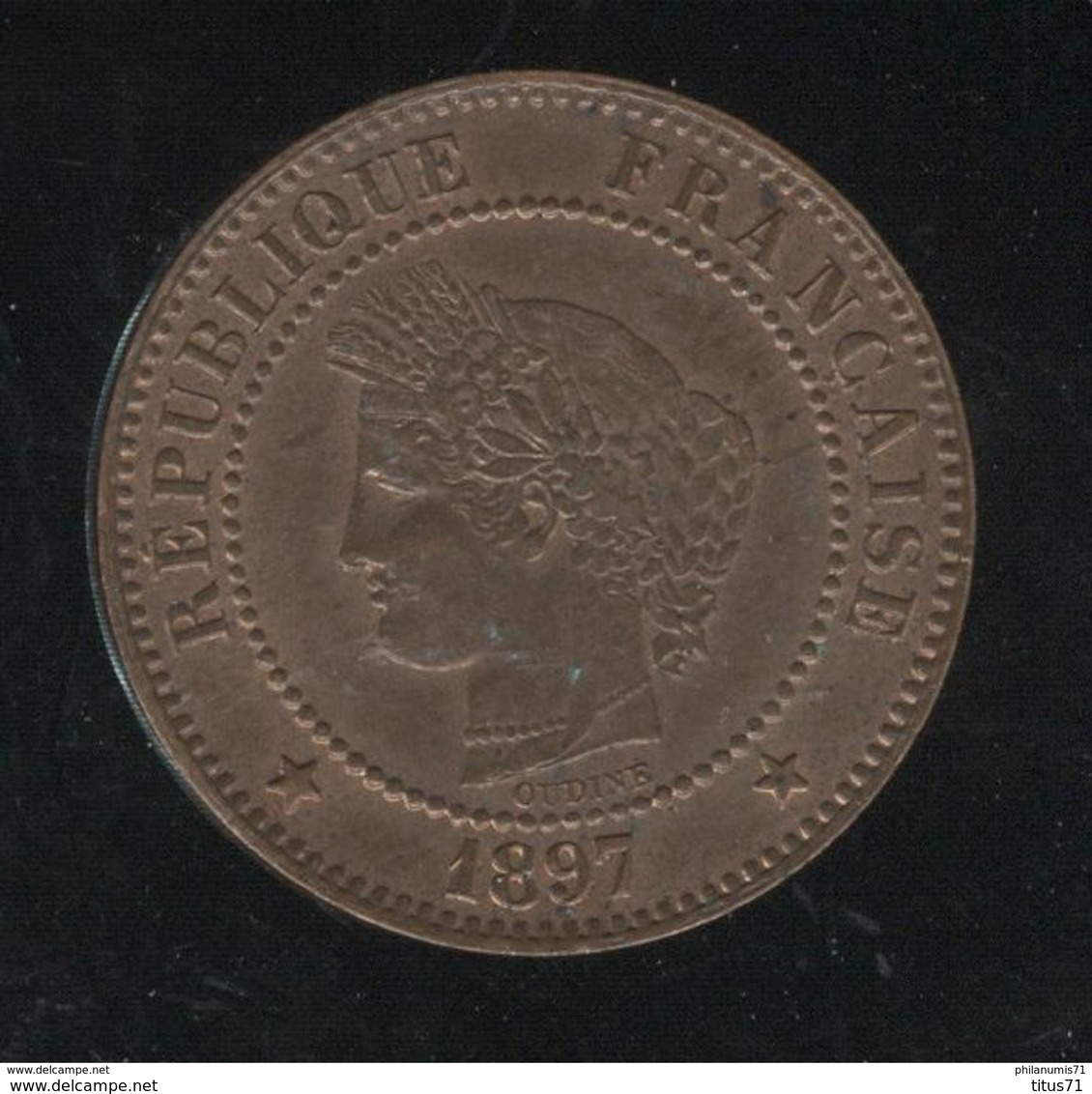 2 Centimes France 1897 A TTB+ - Andere & Zonder Classificatie