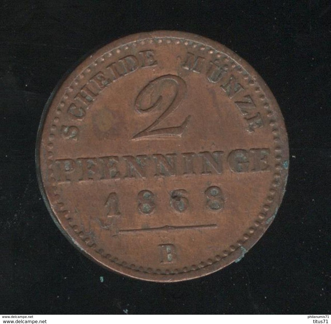 2 Pfenninge Allemagne Prusse 1868 B - SUP - Kleine Munten & Andere Onderverdelingen