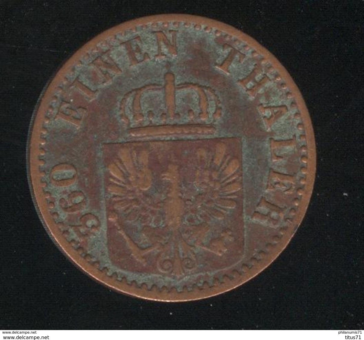 1 Pfennig Allemagne Prusse 1870 A - SUP - Groschen & Andere Kleinmünzen