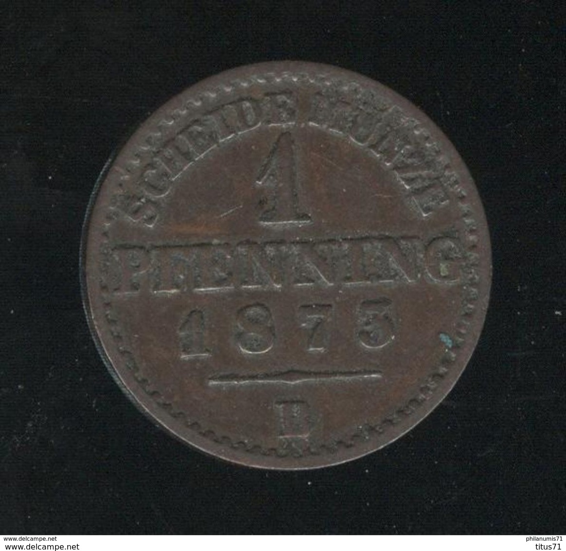 1 Pfennig Allemagne Prusse 1873 B - TTB - Small Coins & Other Subdivisions