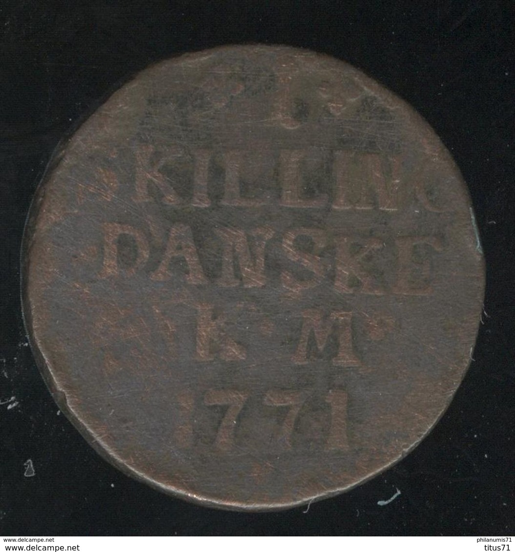 1 Skilling 1771 Danemark - TB - Denmark