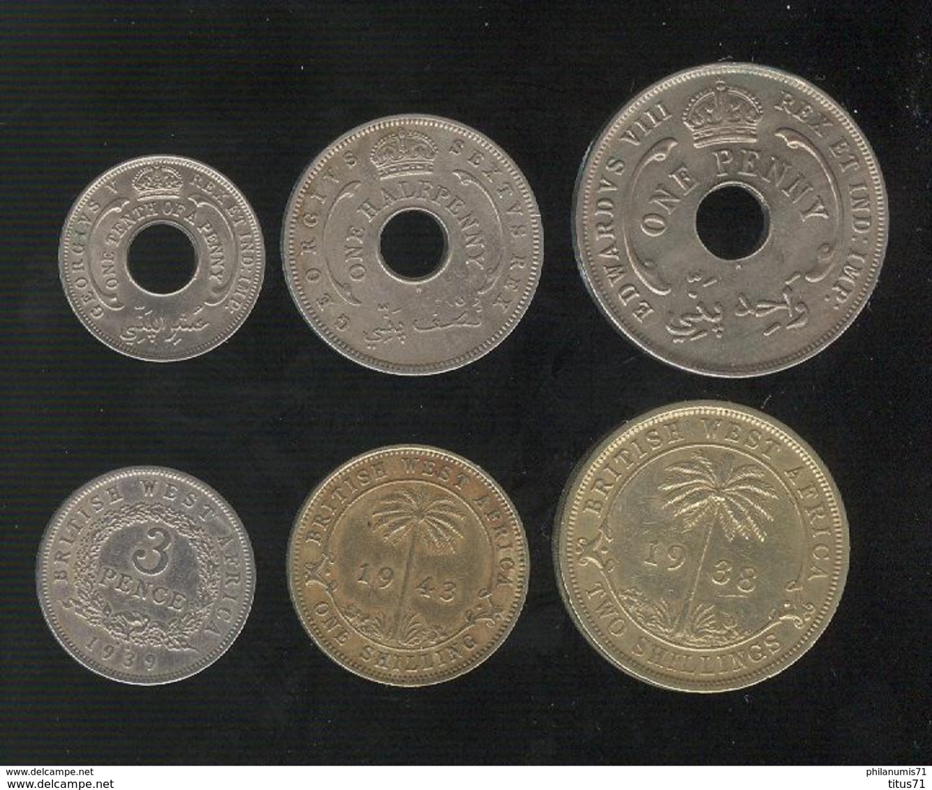 Lot De 6 Monnaies British West Africa - TTB à TTB+ - Kolonien