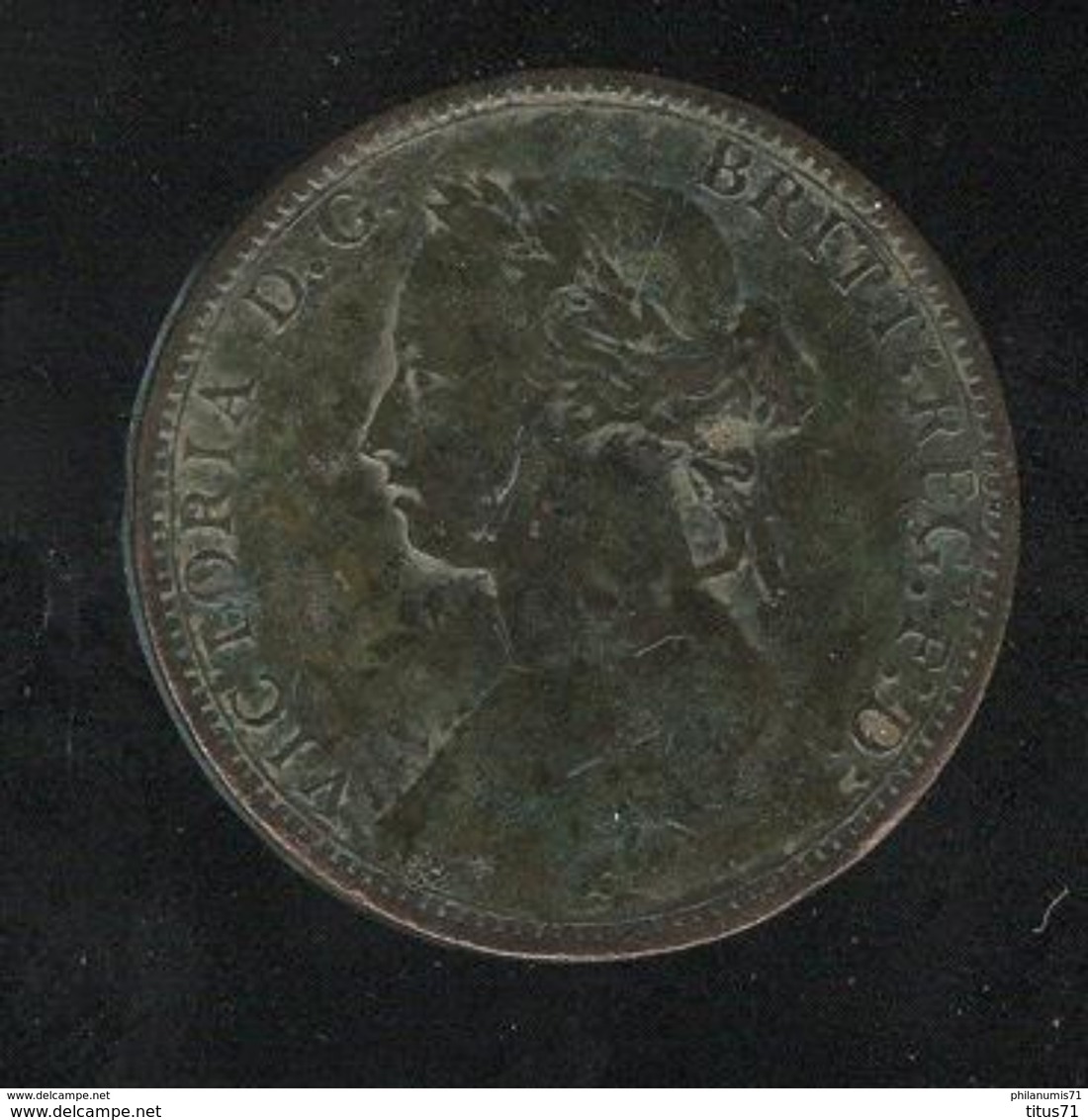 ½ Penny Royaume Uni 1876 - Victoria - TTB+ - Monedas/ De Necesidad