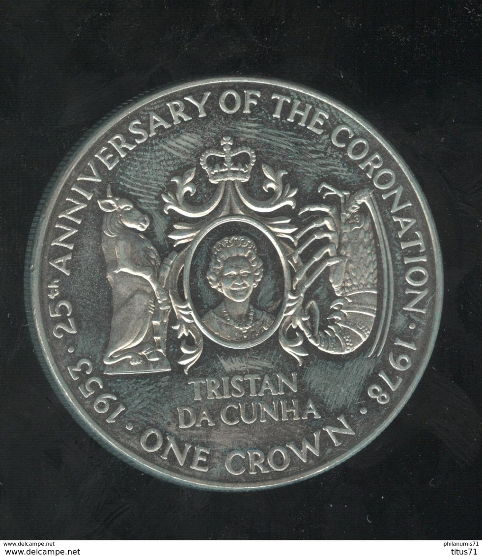 1 Crown Tristan Da Cunha - CC Coronation 1978 - Altri – America