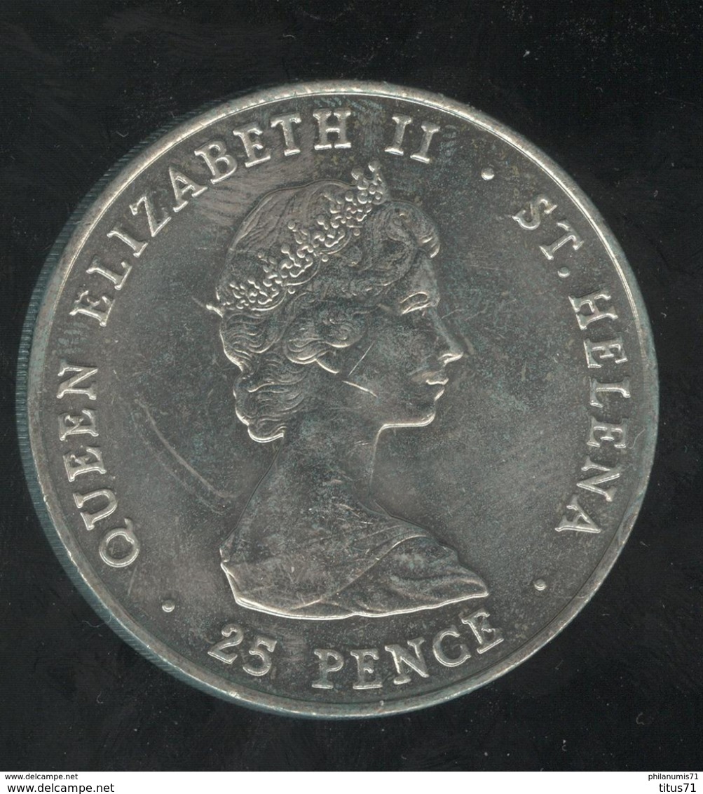 25 Pence Saint Helene / Saint Helena - CC Wedding 1981 - Otros – América