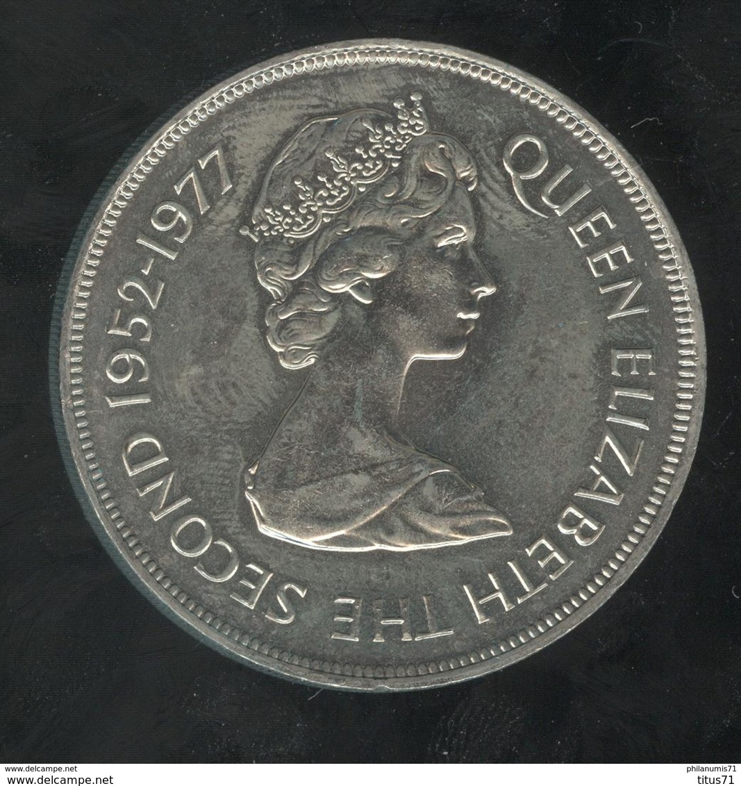 25 Pence Tristan Da Cunha - CC Jubilé D'argent - 1977 - Kolonies