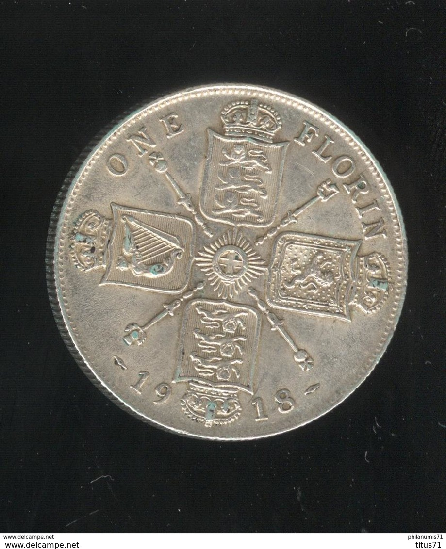 1 Florin Grande Bretagne / United Kingdom 1918 TTB - J. 1 Florin / 2 Schillings