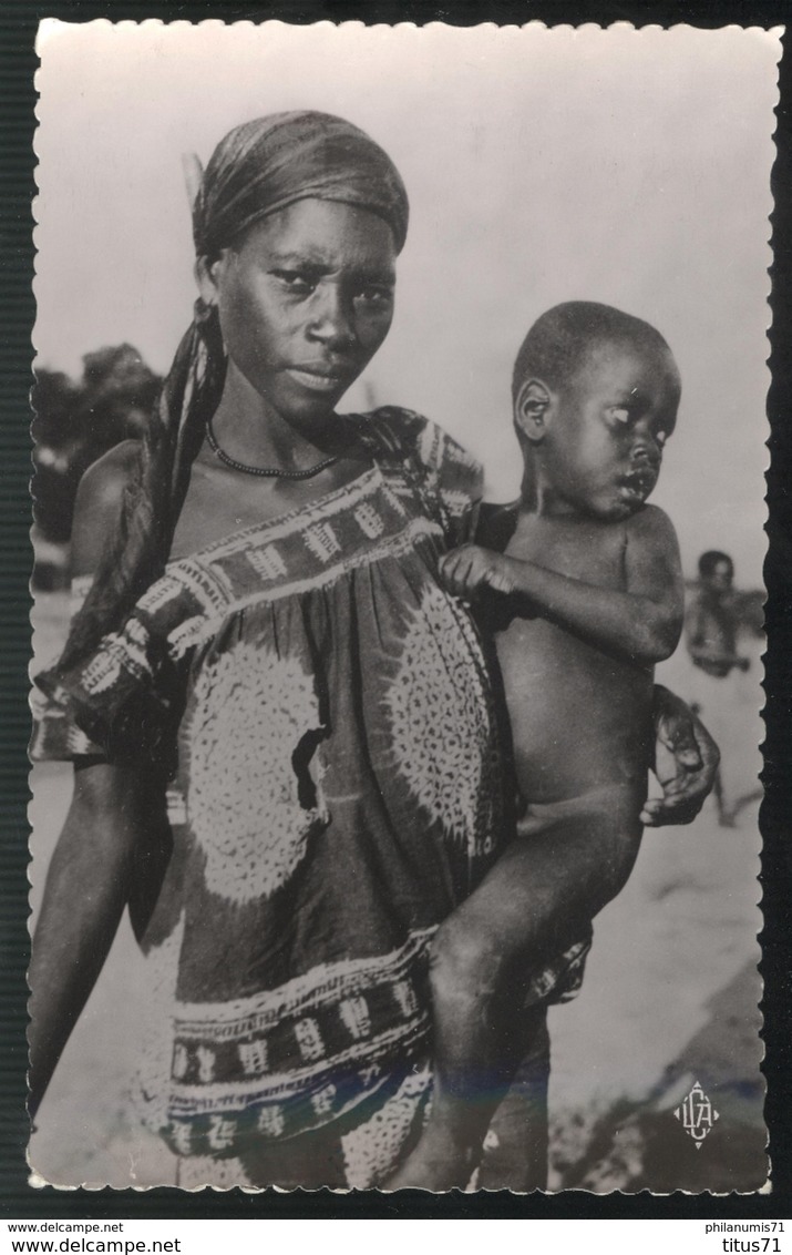 CPSM Coloniale - AEF - Femme Et Enfant Balali - Circulée En 1956 - Afrique