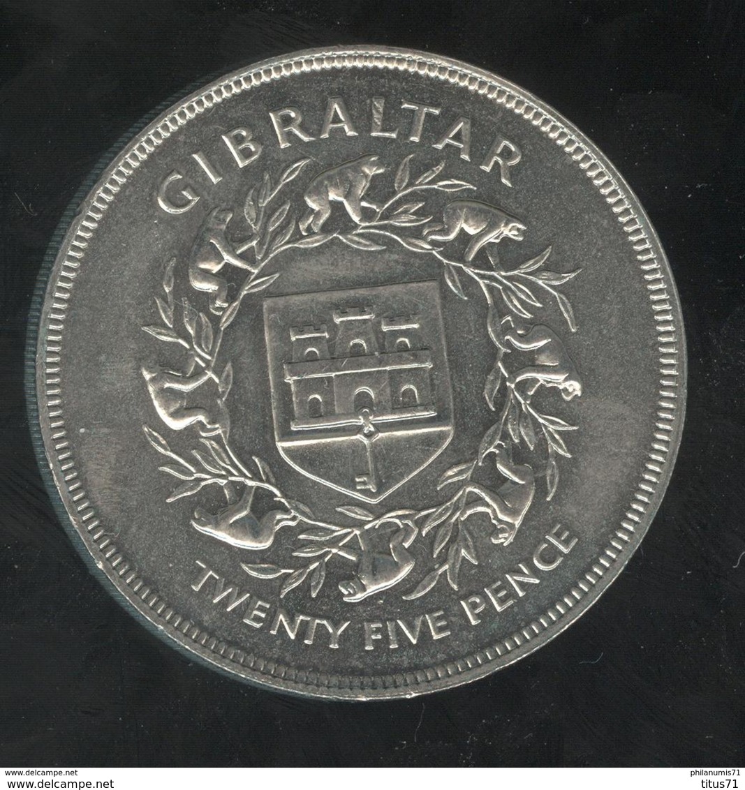 25 Pence Gibraltar 1977 - Gibilterra