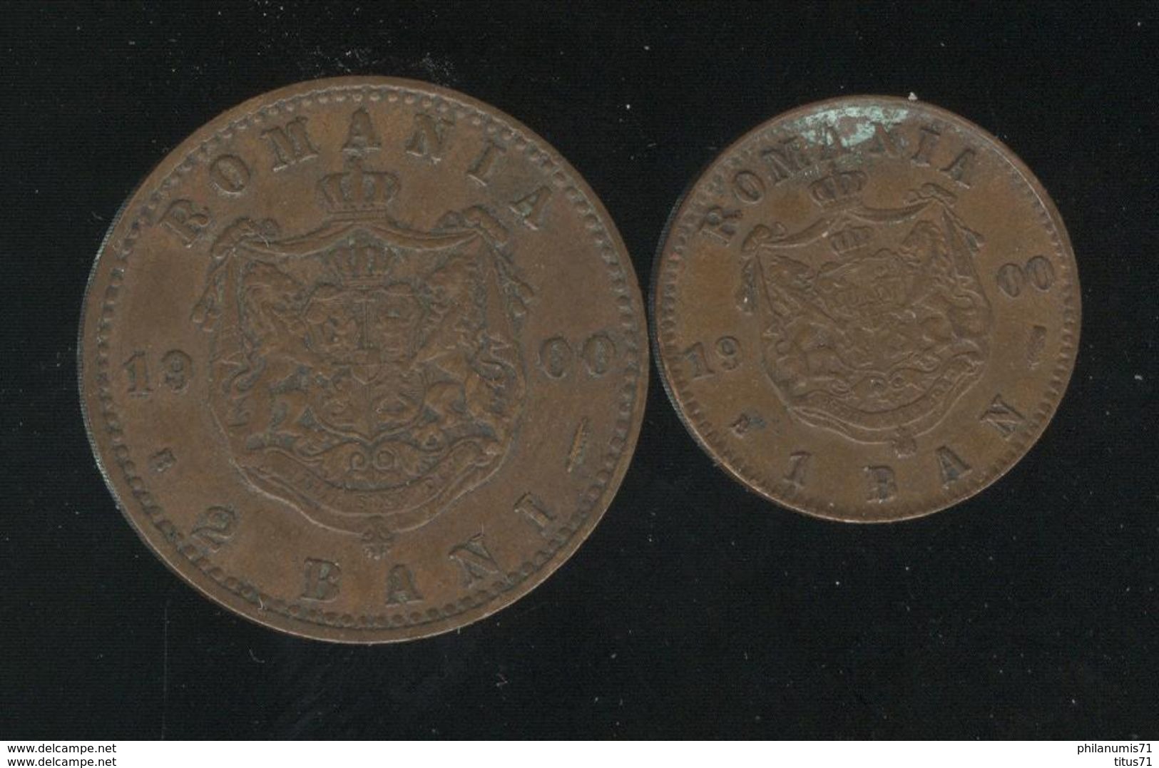 Lot 1 Et 2 Bani Roumanie 1900 TTB - Roumanie